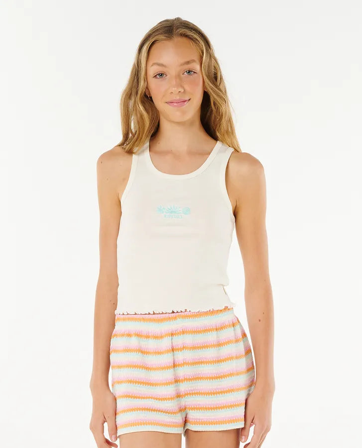 Neon Isles Rib Tank girls