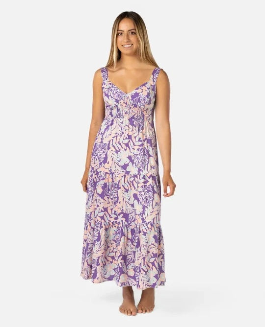 Rip Curl Girls Palm Party dress purple size XS summer style