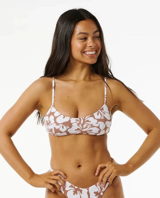 Rip Curl Girls Hibiscus Heat Crop, brn