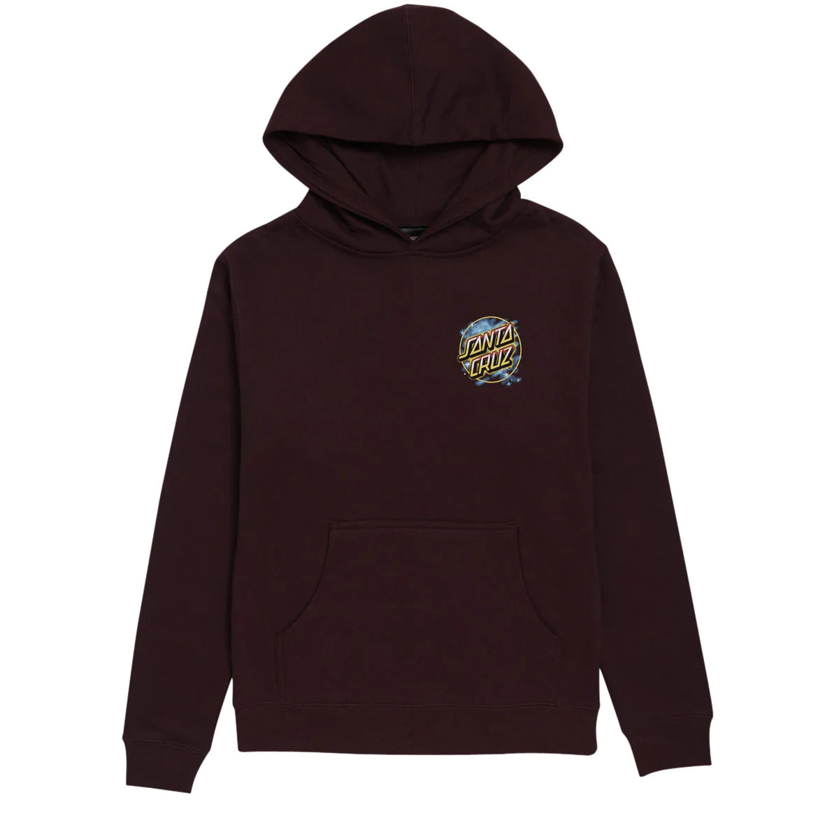 Santa Cruz x Pokémon Pikachu youth hoodie, maroon kids pullover sweatshirt size L