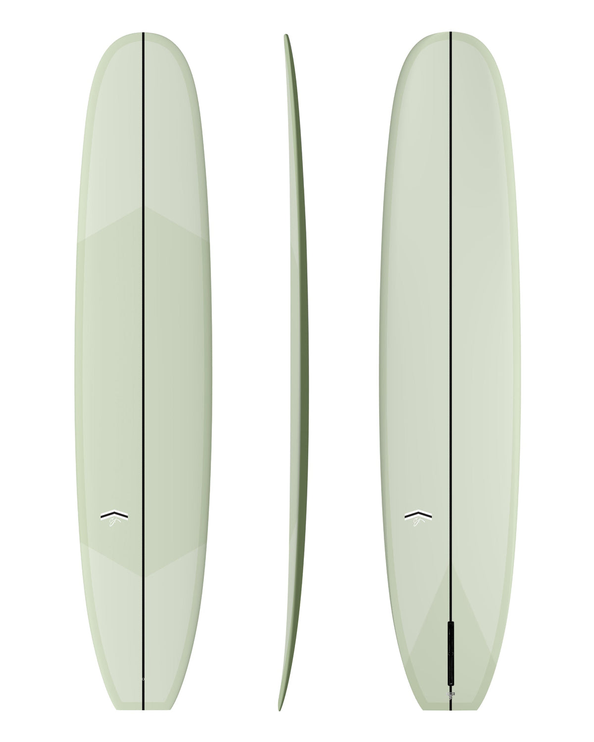 CJ Nelson Designs Sprout 2.0 9'3" Thunderbolt Silver longboard surfboard, Volan