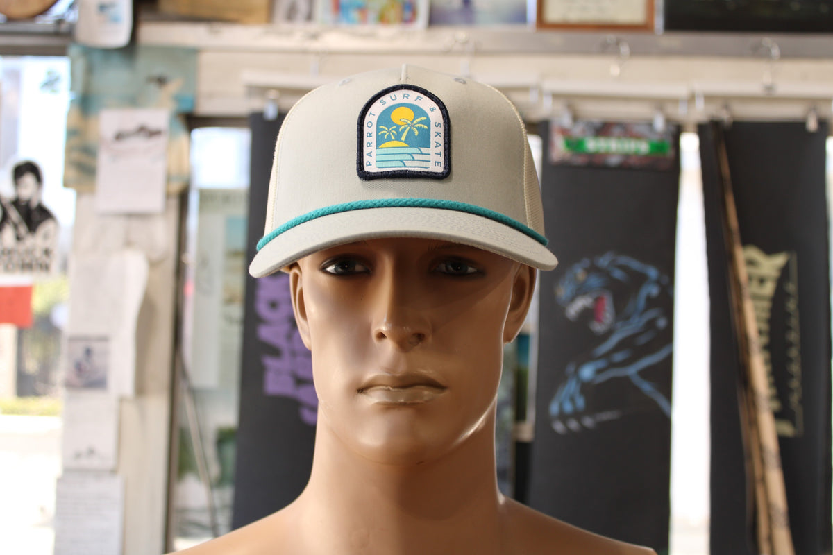 Parrot Surf Shop PSS Island Rope Trucker Hat - lgr/brch/tur