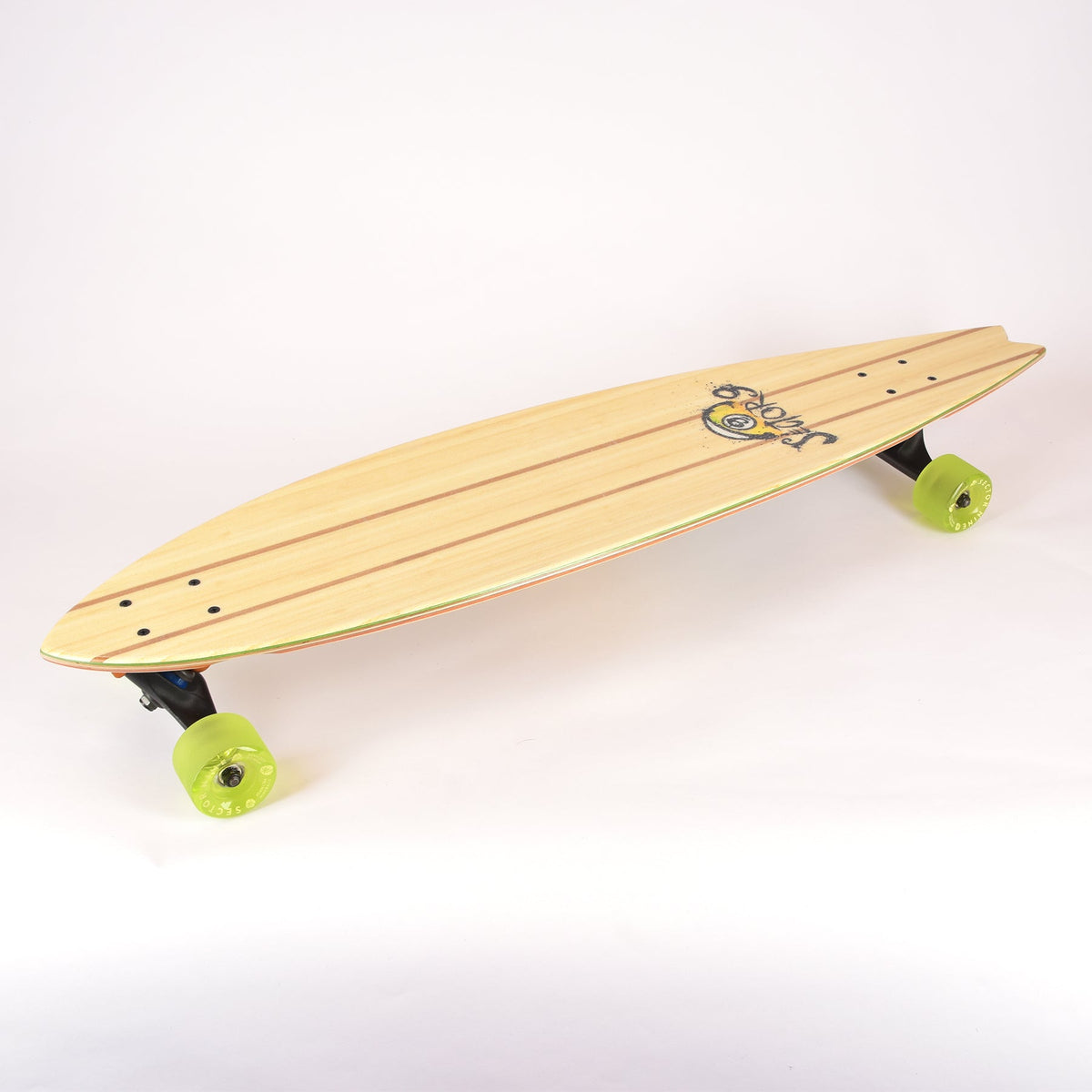 Sector 9 Offshore Temple 39.5 inch complete skateboard top angle view