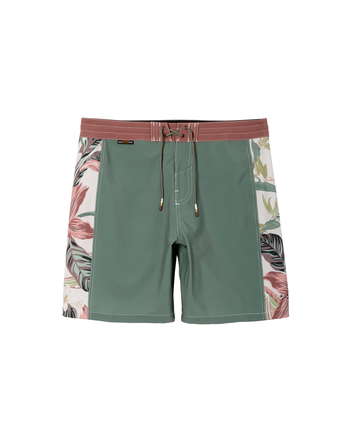 Dark Seas Conway boardshort green 4 way stretch trunk
