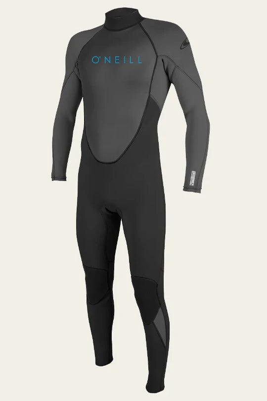 O’Neill Youth Reactor 2 3/2 back zip wetsuit black size 4.