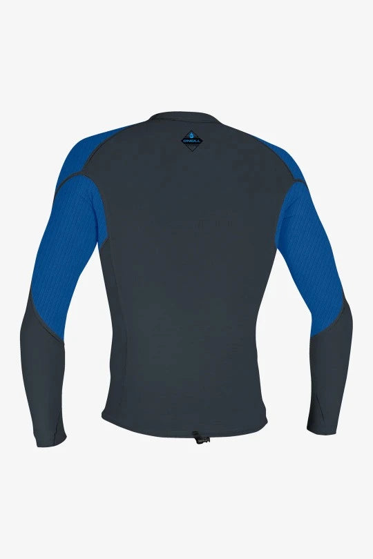 O'Neill Hyperfreak 1.5mm long sleeve wetsuit top, black men’s neoprene jacket size L