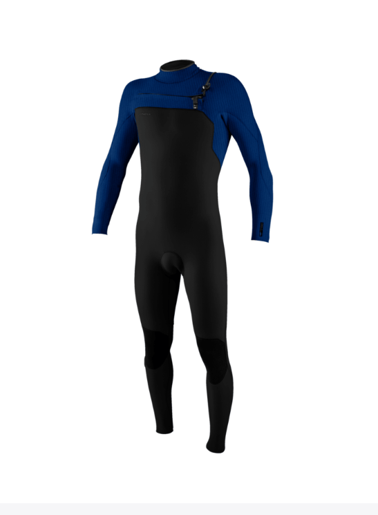 O'Neill Hyperfreak 3/2 chest zip wetsuit, black men’s full suit size MT