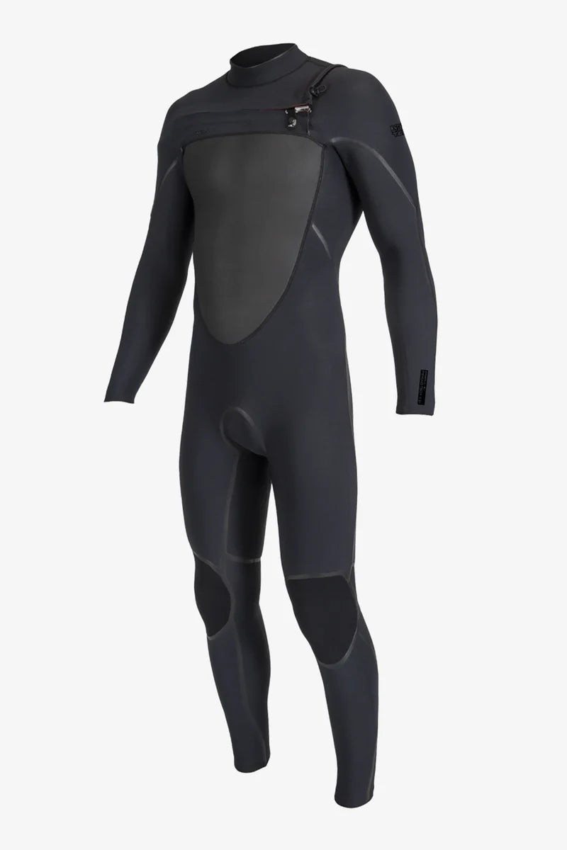 O'Neill 5505 Psycho Tech 4/3+ CZ men’s black full wetsuit size S, chest zip neoprene cold water suit