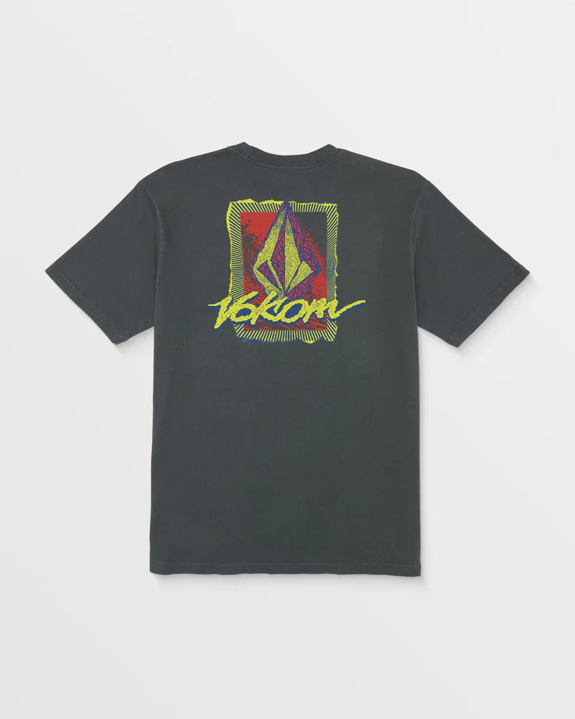 Volcom Frothy Postcard tee black heavyweight cotton shirt medium.
