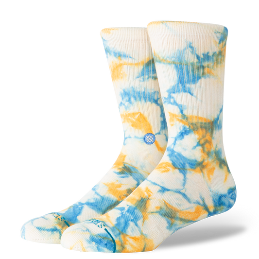 Stance Spotty Dye Crew Sock – Olive, Mango