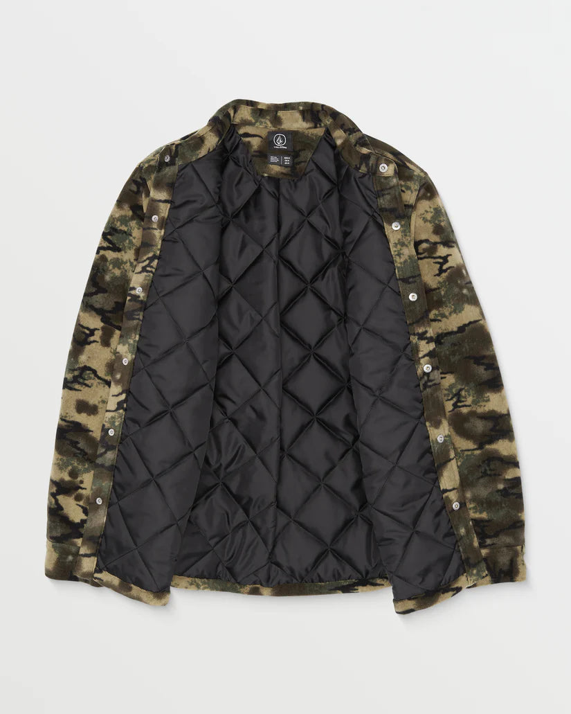 Jaqueta de Fleece com Capuz Forrado