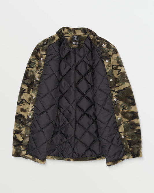 Jaqueta de Fleece com Capuz Forrado