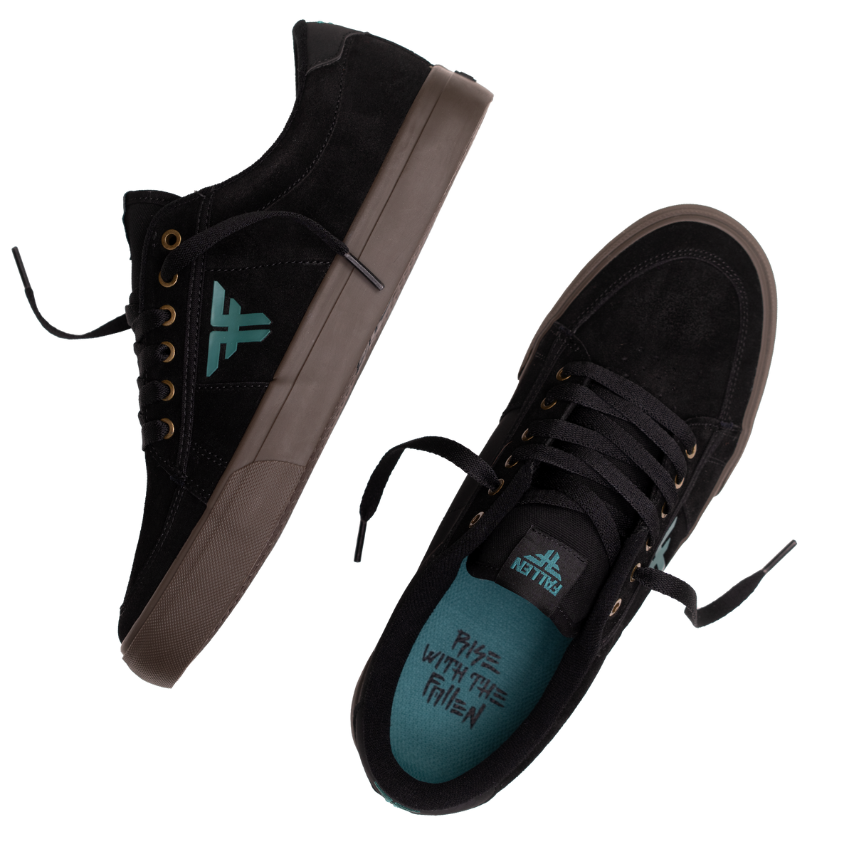 Fallen Bomber - Black/Teal/Dark Gum