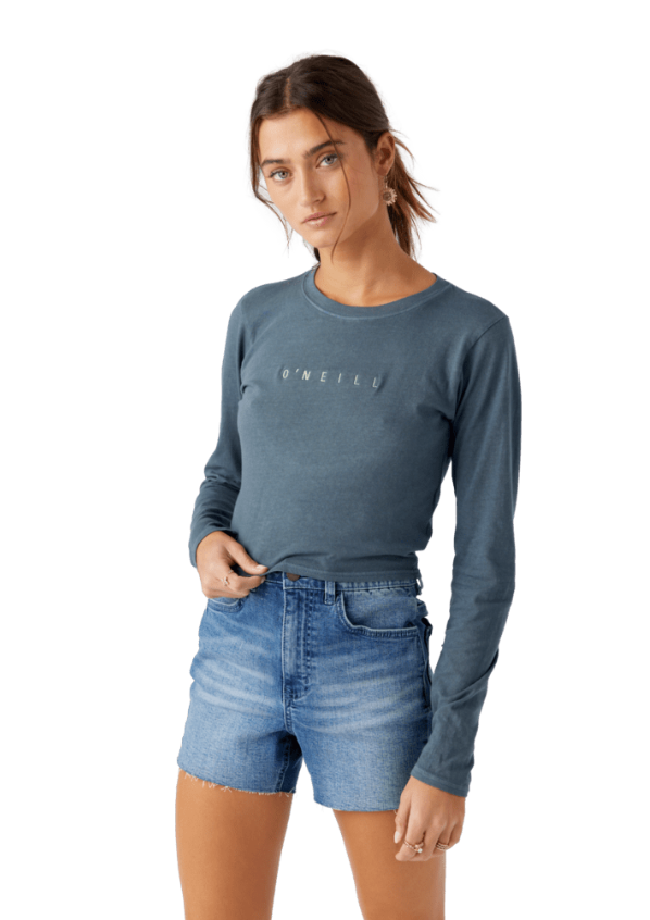Camiseta Manga Longa Curta com Logotipo