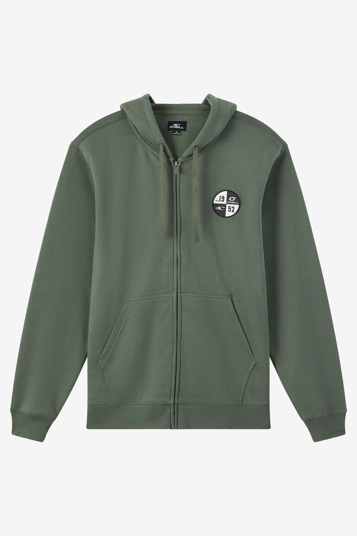 O'Neill Boys Patched Classic Zip Hoodie - Dark Olive