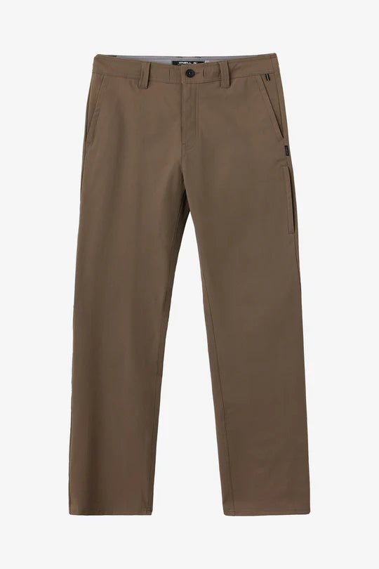 O’Neill TRVLR Roam standard fit pant brown stretch nylon mens 28.