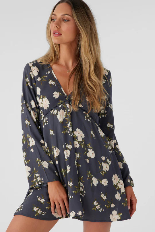 O’Neill Stevie dress womens long sleeve mini dress XS.