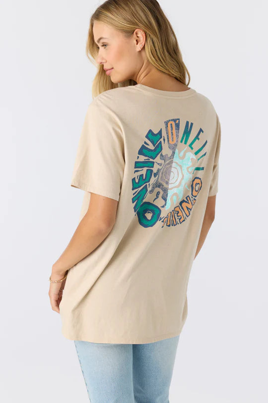 O’Neill Eclipsed tee womens oversized cotton t shirt XS.