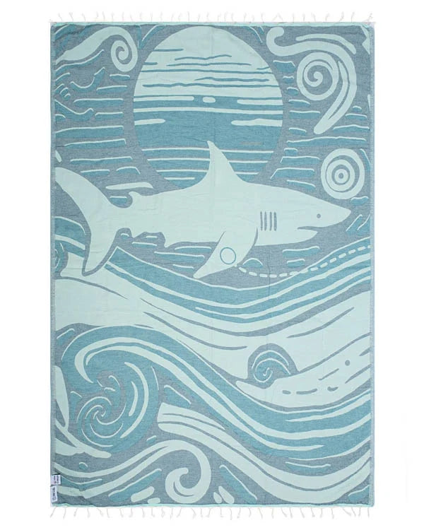 Voyage Shark Large Fahlo Towel