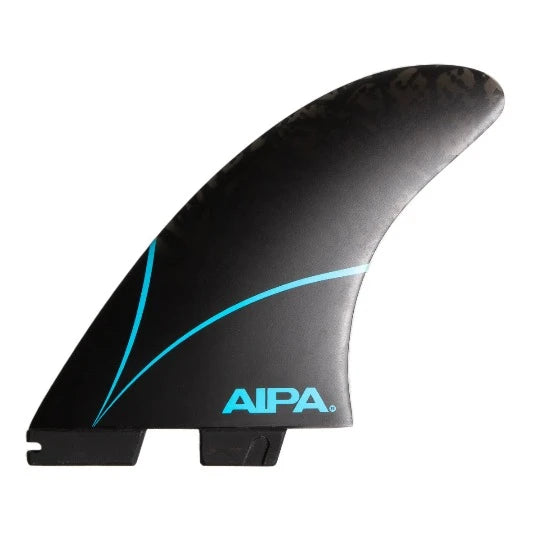 FCS II Aipa Twin 2+1 surfboard fin set XL black performance twin with trailer