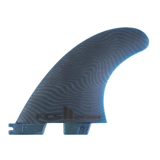 FCS II Neo Glass Eco Performer Tri Quad medium pacific blue five fin set