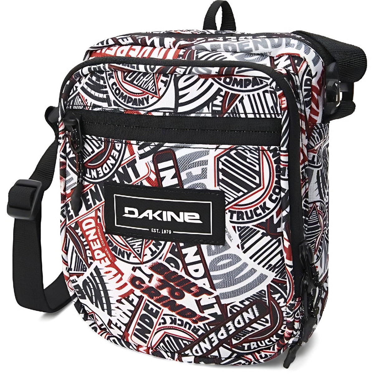 Dakine Field Bag Independent black crossbody skate utility bag.