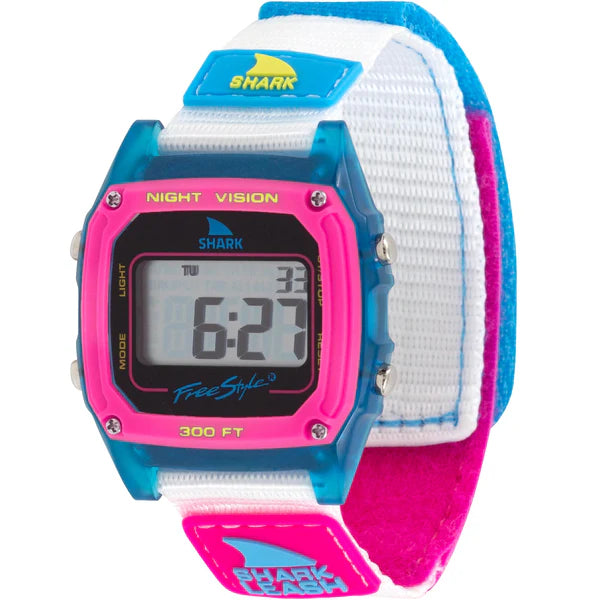 Freestyle Shark Classic Kitefin Shark blue glow waterproof watch.