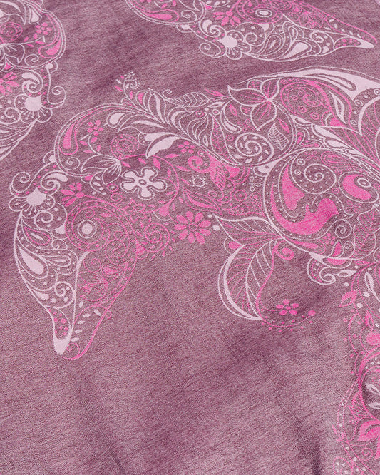 Sand Cloud Floral Dolphins Towel - Fig