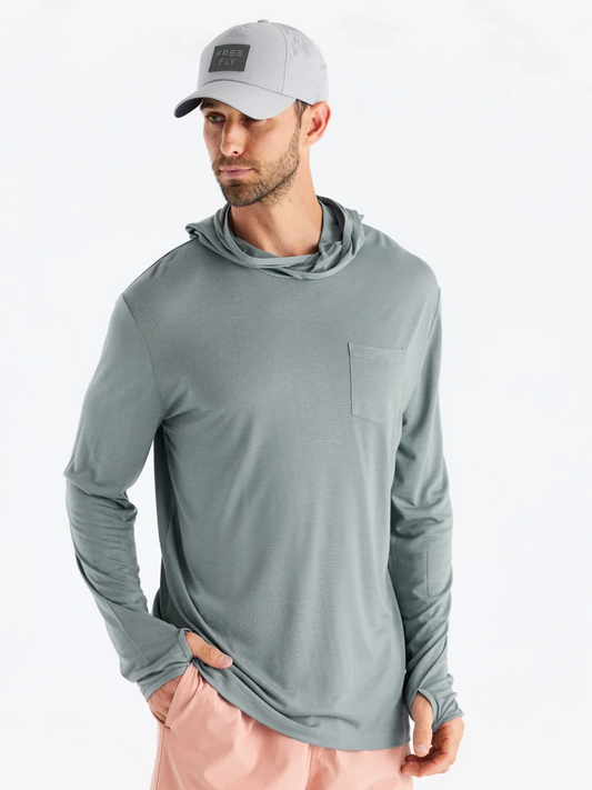 Bamboo Lightweight Hoodie Slate Free Fly