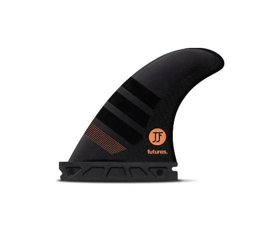 Futures F3 JJF Alpha Tri Fin x small carbon orange thruster set