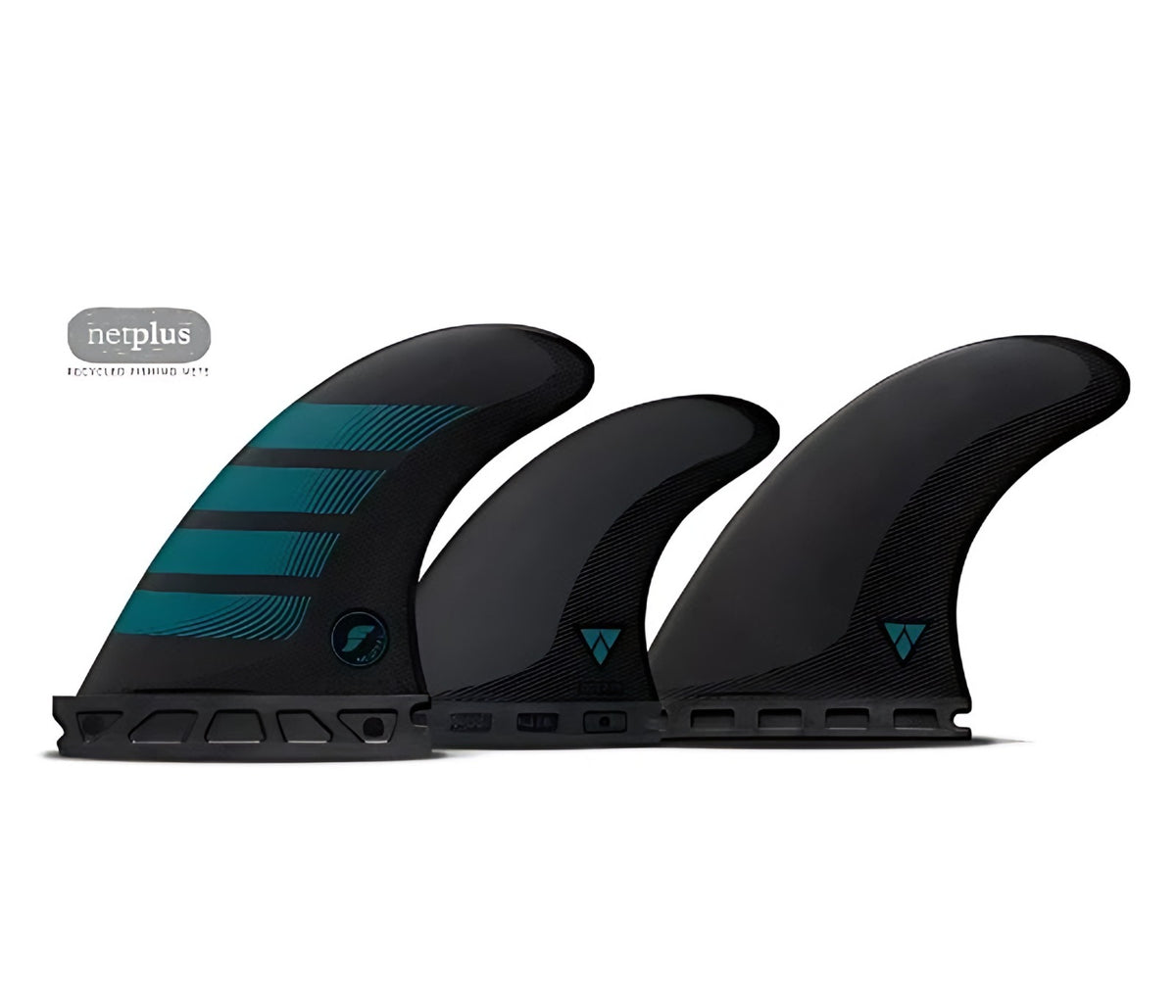 Future Fins F4 Alpha 5 Fin, carbon/aqua
