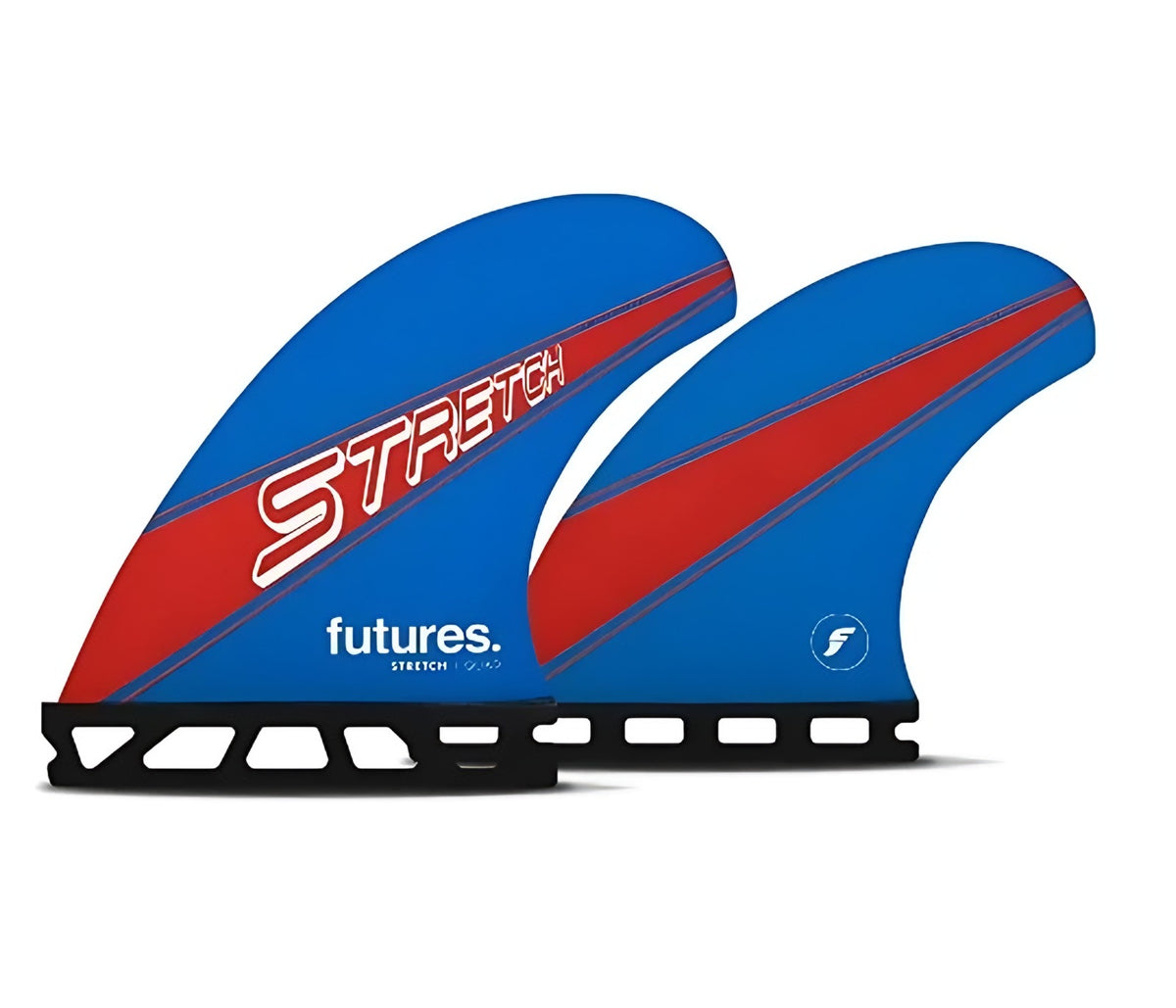 Futures Stretch ST 1 HC Quad blue red honeycomb surfboard fin set