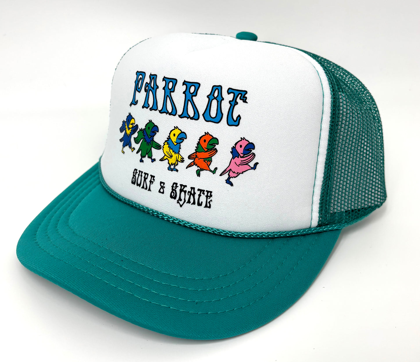 Parrot Surf Shop YOUTH Grateful Dancing Parrot Foam Trucker Hat – Coastal Snapback