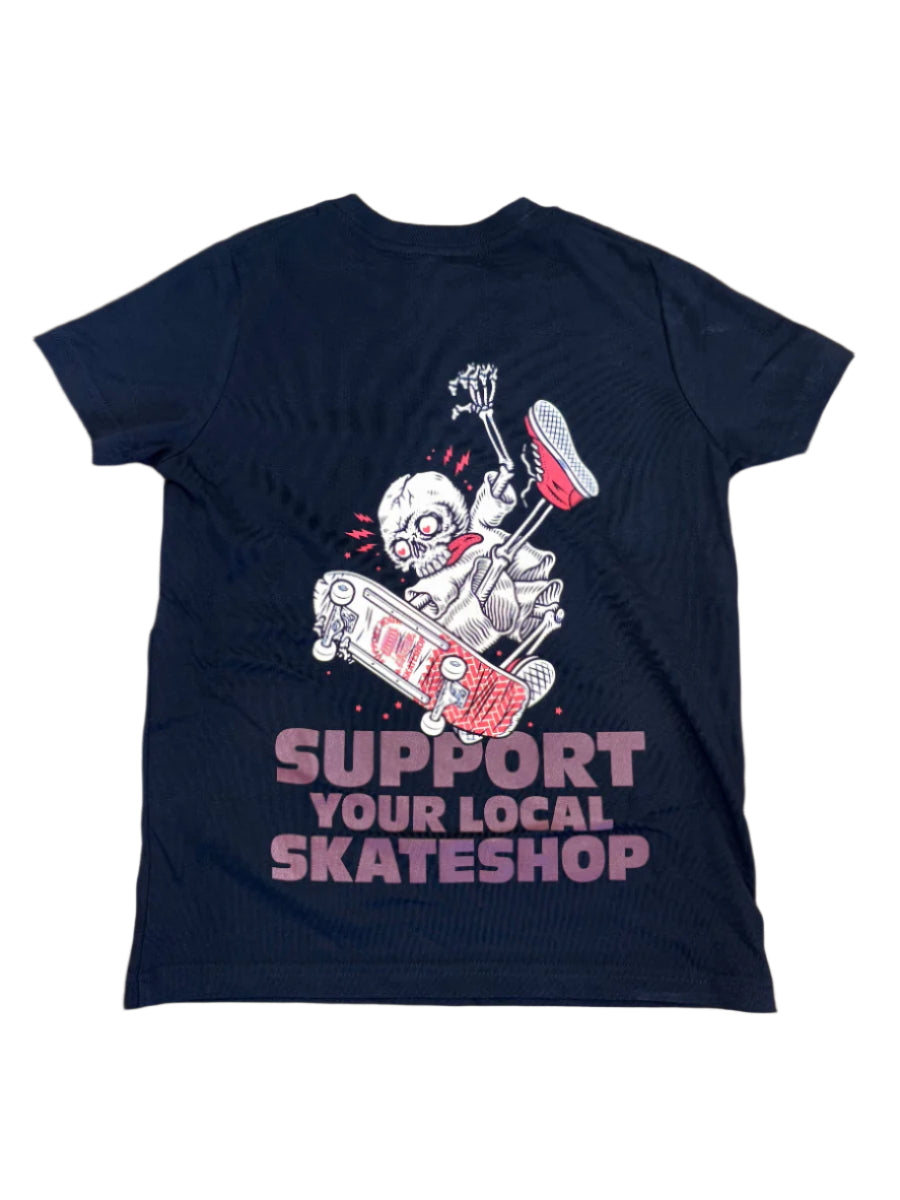 Parrot Surf Shop SSD Skeleton Tee boys, blk