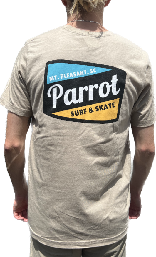 Parrot Surf & Skate PSS Work Tee, Tan