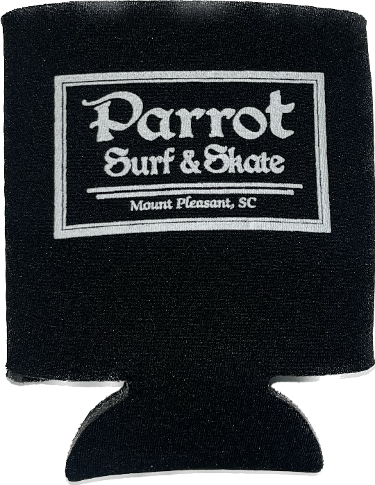 Parrot Surf Shop drink koozie lime green insulated sleeve