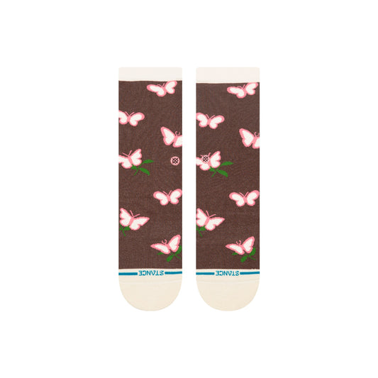 Stance Meadows Kids Crew Sock – Brown