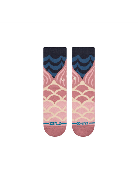 Stance Make A Splash Kids Crew Sock – Dusty Rose