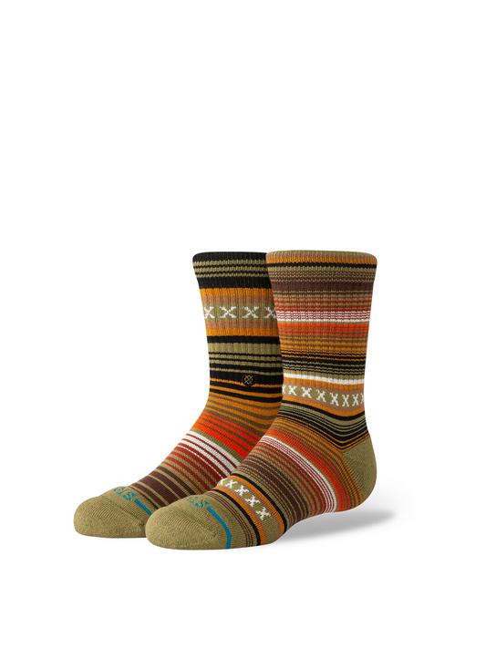 Stance Curren Kids Sock – Black, Green
