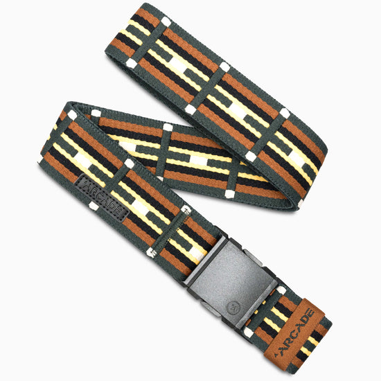 Arcade Keyah Adventure belt geometric stretch performance recycled webbing.