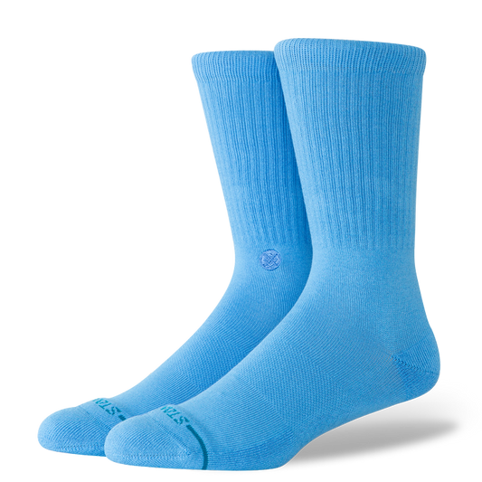 Stance Icon 1 Pack Sock – Oatmeal, Bright Royal Blue, Pale Blue