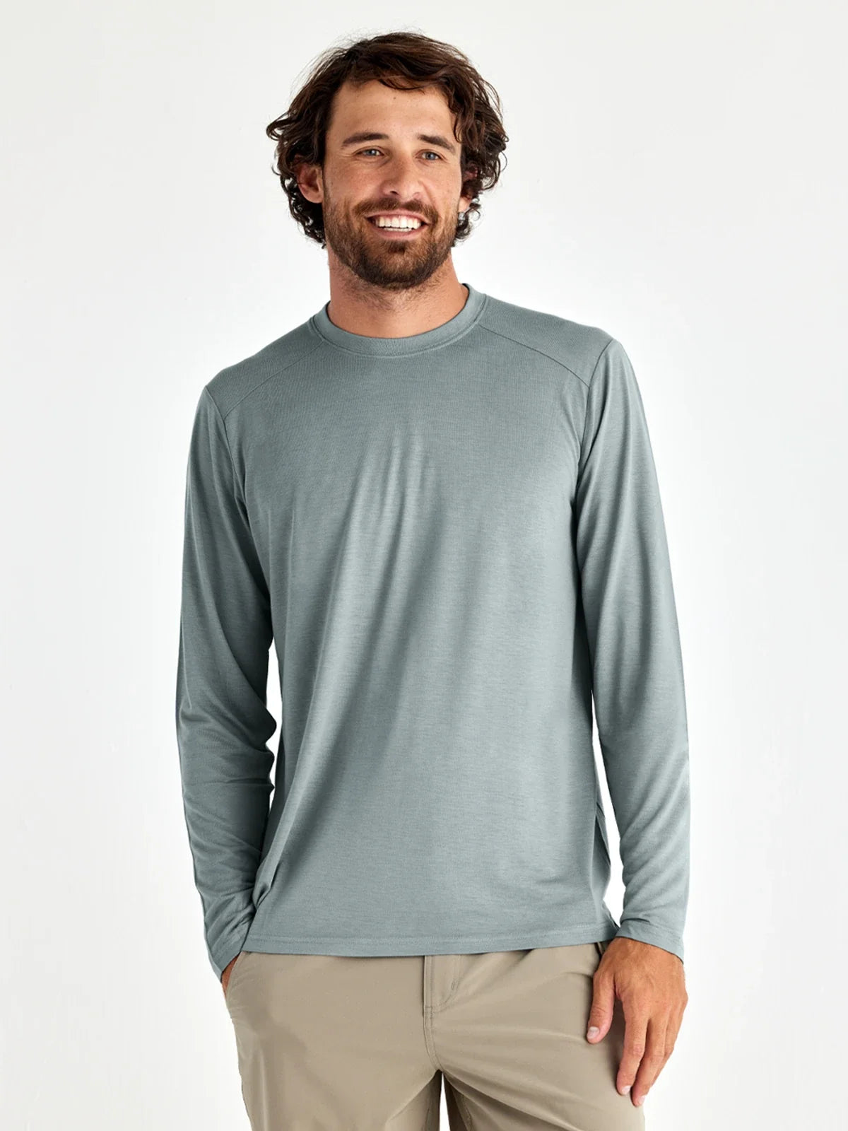 Free Fly Bamboo Lightweight Long Sleeve Slate