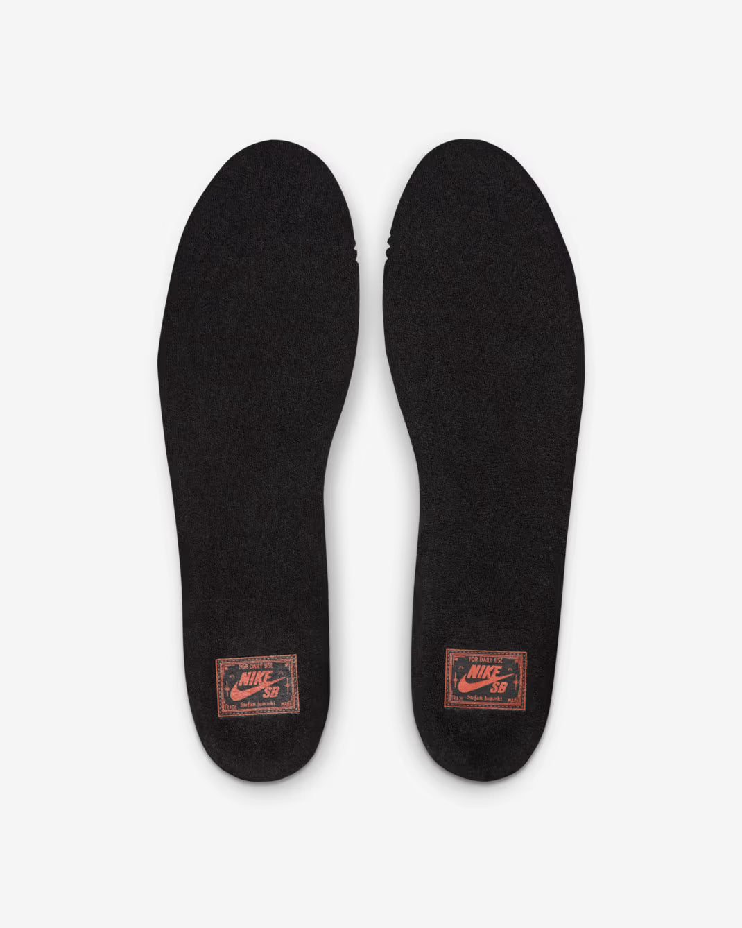Nike SB Zoom Janoski OG+ removable black insole with orange Nike SB logo detail
