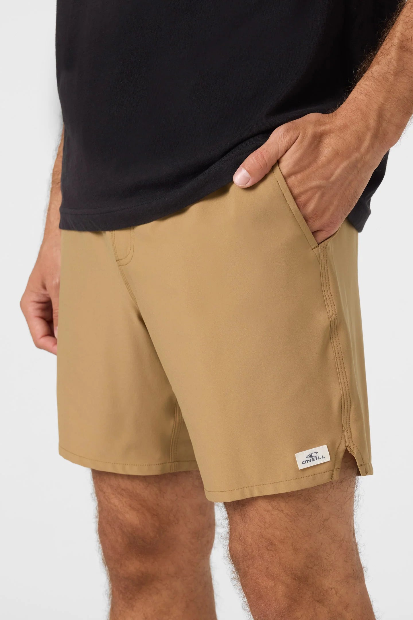 O’Neill Perform Light Lined EW 17 athletic short beige size small.