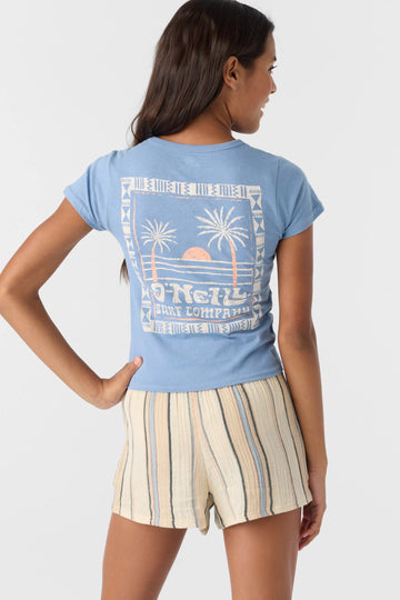 Island Palms Tee girls