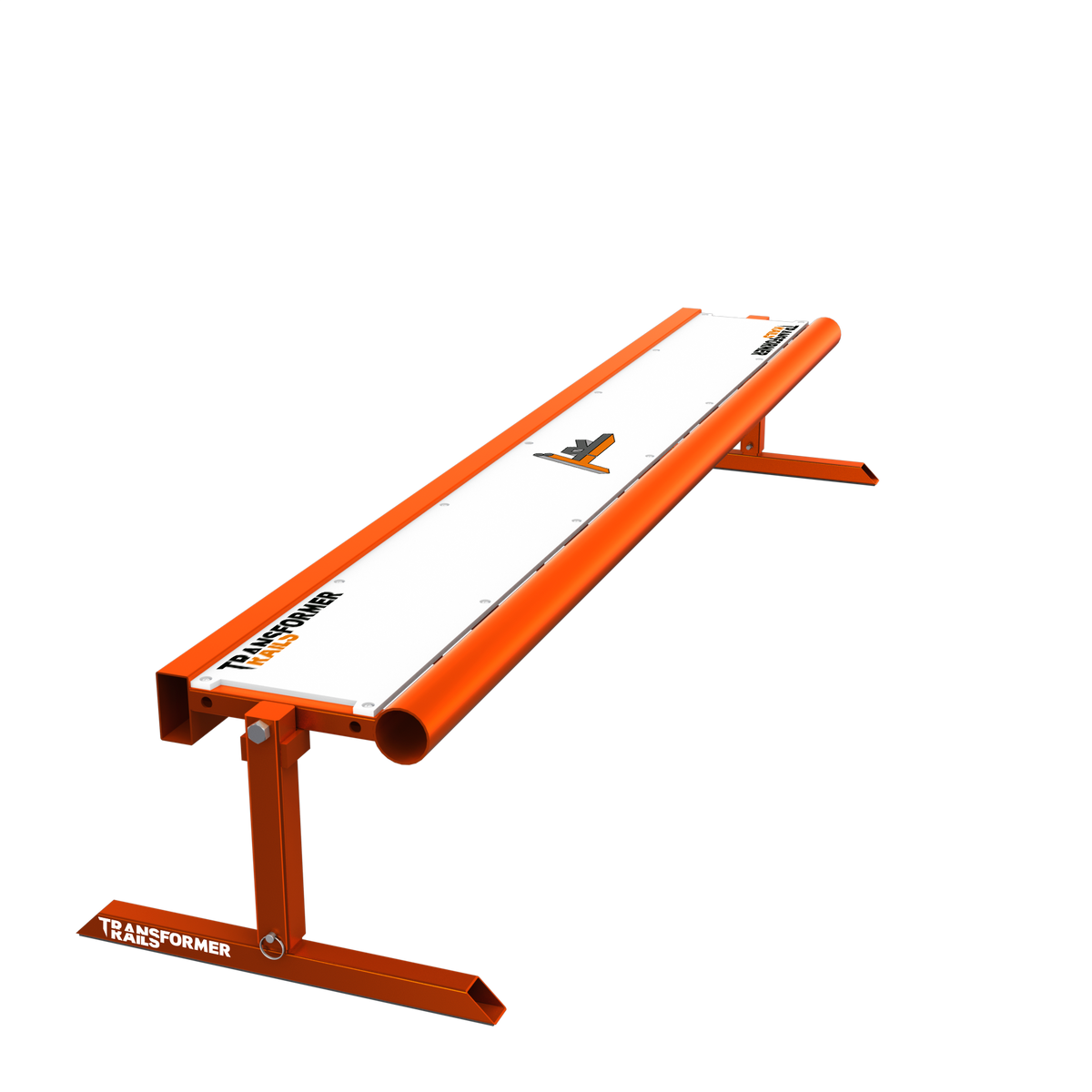 Riel transformador XL (1,8 m): Riel de skate ajustable con modos de barra plana, banco y riel redondo