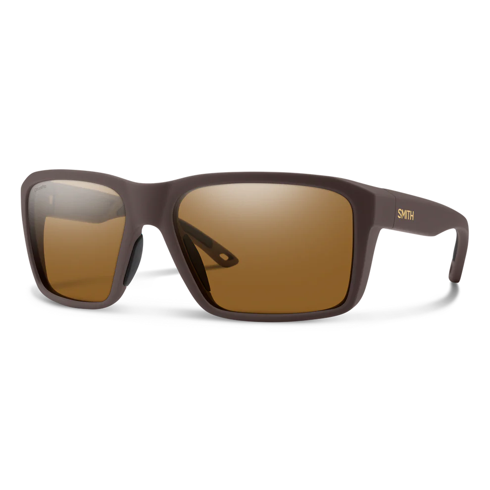 Backcast Chromapop Glass sunglasses in matte brown with brown mirrored polarized lenses offered by Smith