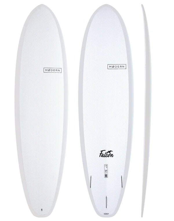 Modern Falcon TMRW Tech funboard surfboard, Grey