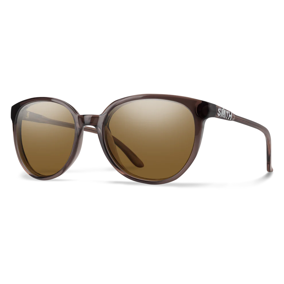 Cheetah Chromapop sunglasses in matte brown with brown polarized lenses offered by Smith