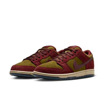 Nike SB Dunk Low Pro Dark Team Red and Olive Flak